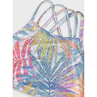 bikini floral brilhos/escamas bikini floral brilhos/escamas