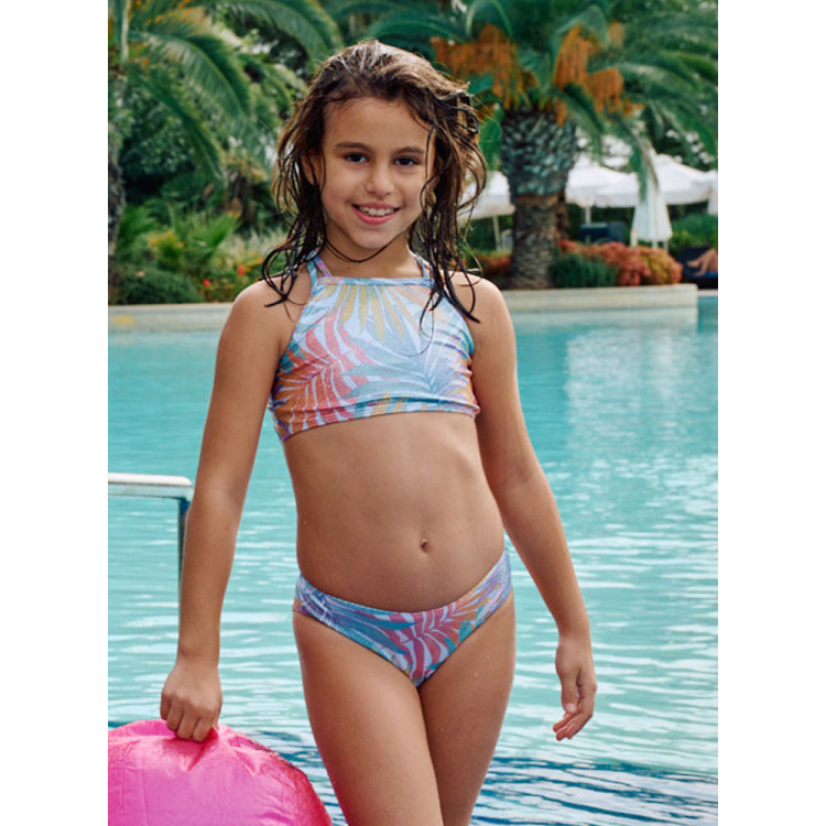 bikini floral brilhos/escamas bikini floral brilhos/escamas