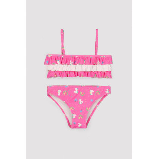 Bikini unicórnio folhos