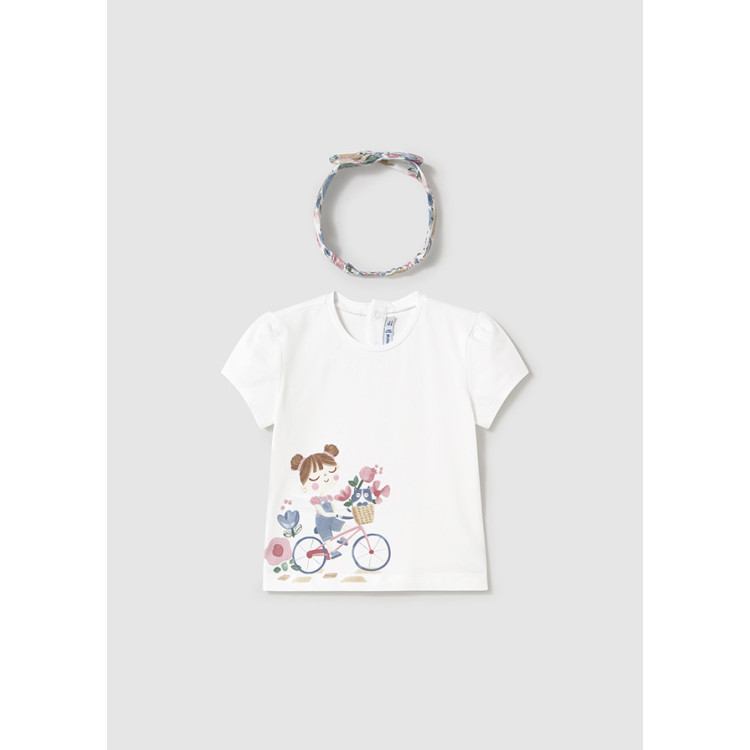 T-shirt e fita de cabelo T-shirt e fita de cabelo