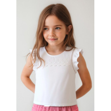 T-shirt perfurados menina