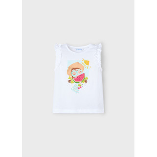 T-shirt sem mangas menina
