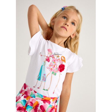 T-shirt aplicações menina
