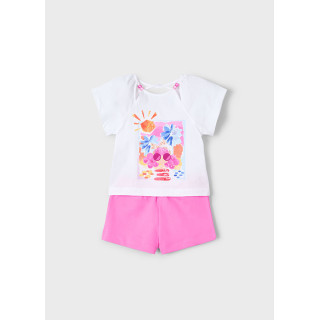 Conjunto calção e t-shirt menina