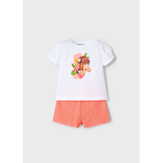 Conjunto calção e t-shirt menina