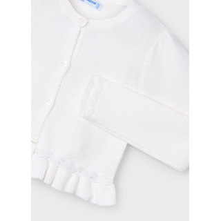 Bolero tricô detalhes trançados menina Bolero tricô detalhes trançados menina