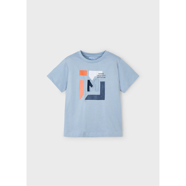 T-shirt letra relevo menino T-shirt letra relevo menino