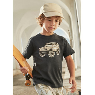 T-shirt letra relevo menino