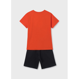 Conjunto bermudas e t-shirt mensagem rapaz Conjunto bermudas e t-shirt mensagem rapaz