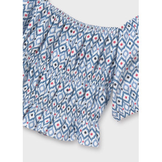 T-Shirt franzidos bambula rapariga