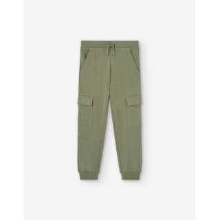 Calça algodão bolsos menino