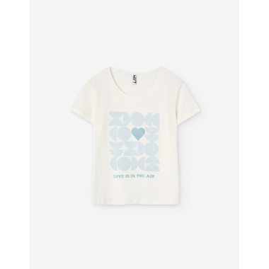 T-shirt brilhos Rapariga