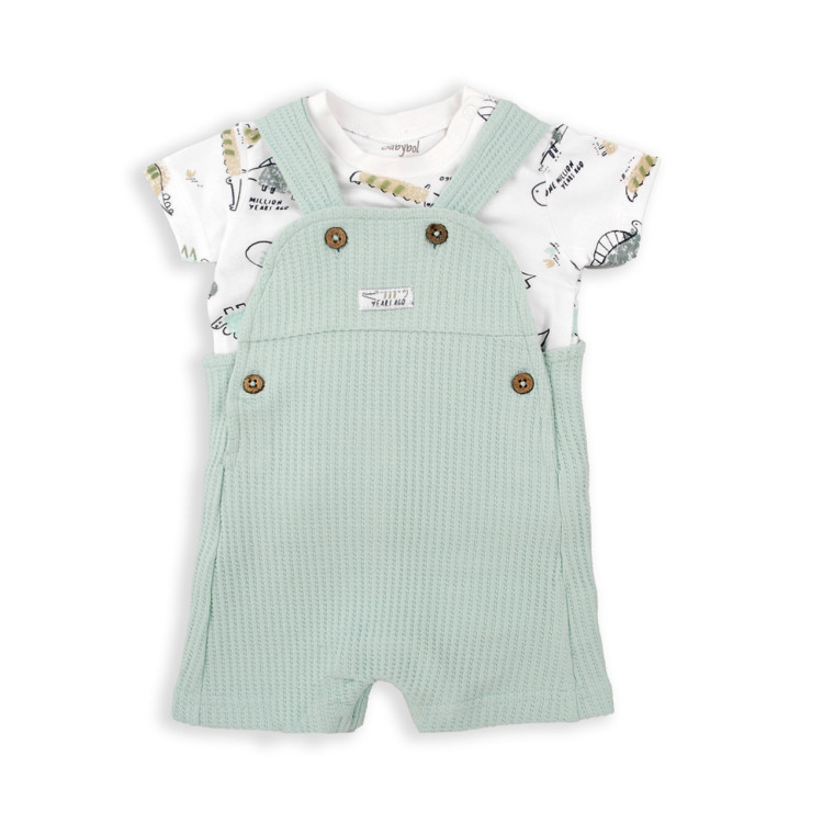 Conjunto jardineira e t-shirt menino Conjunto jardineira e t-shirt menino