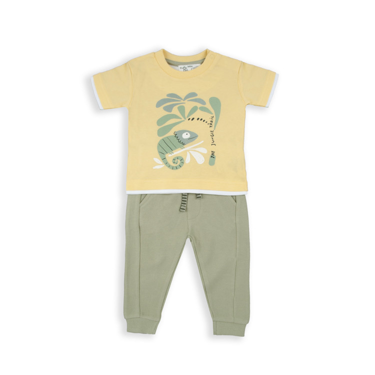 Conjunto t-shirt e calça camaleão menino Conjunto t-shirt e calça camaleão menino