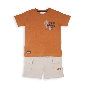 Conjunto calção e t-shirt menino