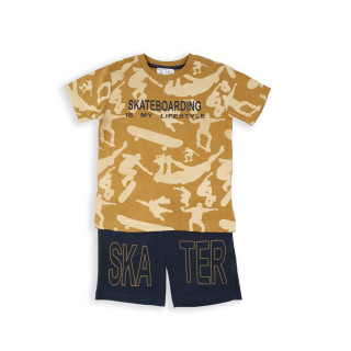 Conjunto calção e t-shirt menino