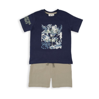Conjunto T-shirt e calção menino